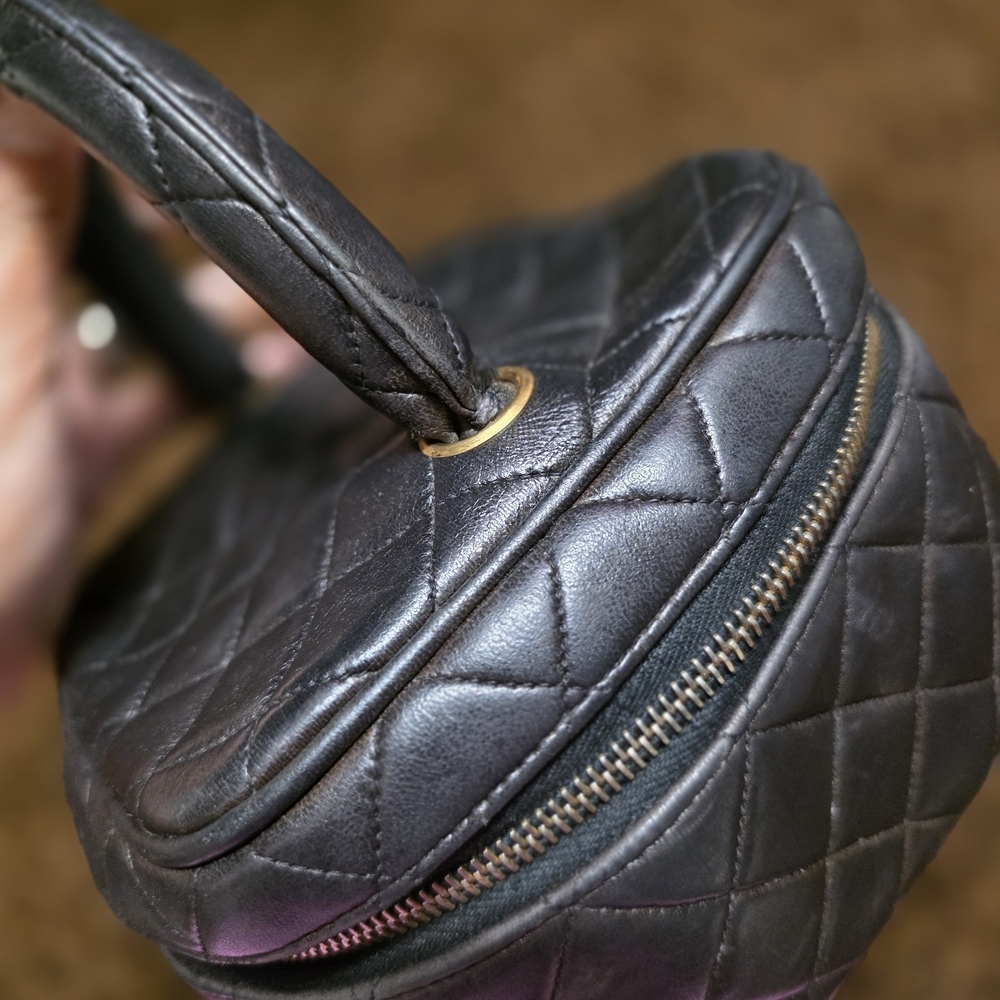 Chanel Black Quilted Mini Bag with Gold Accents - Picture 6 of 14